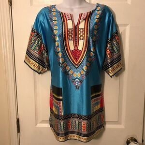 🌈Fei Tong S Colorful Silky Tunic!